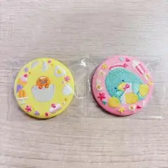 サンリオ 刺繍缶バッジ ぐでたま タキシードサム