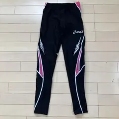 7.8 asics アシックス トラックパンツ ランニングジャージ ブラック M