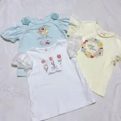 メゾピアノはフリル袖 Tシャツセット 120サイズ　3枚セット　おまとめ