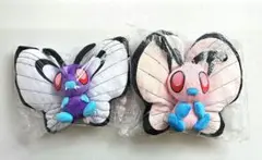 未使用／ポケットモンスター　バタフリー　オス＆メス(ピンク) ペア