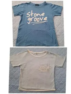 プリント ポケットTシャツ 2枚セット 130
