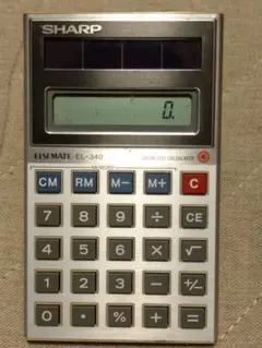 SHARP EL-340 携帯用液晶電卓（ジャンク品）