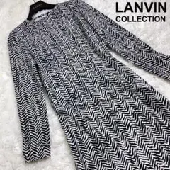 美品 LANVIN COLLECTION ランバン ワンピース ゼブラ 総柄