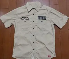 本日のみ値下げDICKIES ベージュ 半袖ワークシャツ