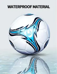 サッカーボール サイズ4 32パネル ホワイト/ブルー
