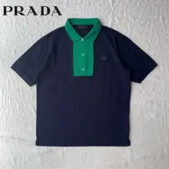 PRADA バイカラーポロシャツ 半袖 バーガンディ PRADA バイカラーポロシャツ 半袖 バーガンディ トップス