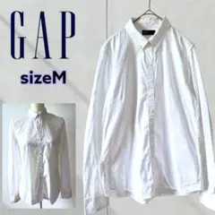 GAP ギャップ　ホワイト 長袖 シャツ　長袖ブラウス　白　綿100%