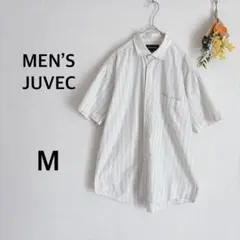 MEN'S JUVEC　シャツ　半袖　レギュラーカラー　Ｍ　カジュアル