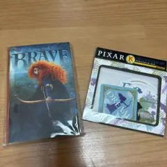 ハッピーくじ ピクサーポストカードブック・ステッカー メリダとおそろしの森セット
