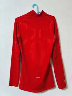 【本日限定】adidas レッド 長袖シャツ　アンダーシャツMサイズ　サッカー
