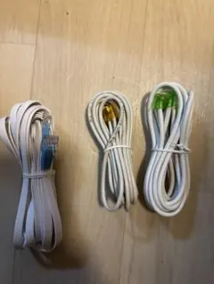 未使用品　ソフトバンク光　ホワイトLANケーブル 3本セット RJ-45