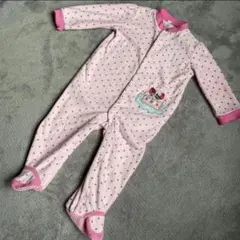 ベビー服　足付き　ロンパース　長袖　女の子　サイズ80
