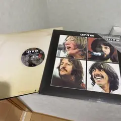 【40×38.5】ビートルズ　LET IT BE　木製壁掛けパネル 40×38.5】ビートルズLET IT BE木製壁掛けパネル