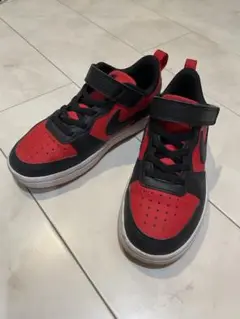 Nike スニーカー レッド/ブラック ベルクロ　18cm