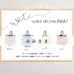 【みみさま専用ページ】ドレス色当てクイズセット