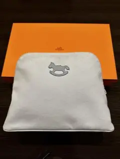 【美品】エルメス ボリードポーチ アダダドット ブルー