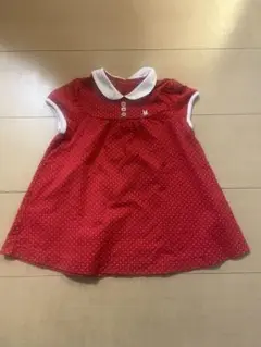 ミキウス　赤ドットワンピース