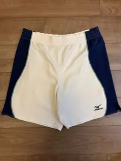 Mizuno ハーフパンツ ホワイト/ネイビー