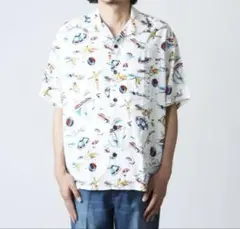 N.HOOLYWOOD エヌハリウッド 半袖シャツ アロハシャツ！サイズ36 N.HOOLYWOOD - HALF SLEEVE BIG SHIRT （NAVY） / 半袖シャツ