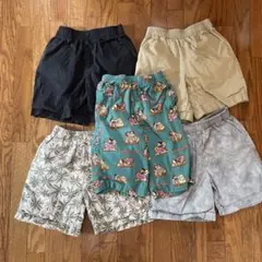 キッズ用ハーフパンツ5枚セット