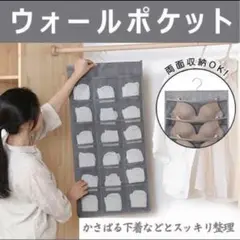 下着収納 ウォールポケット ハンガー式 吊り下げ収納 クローゼット ショーツ