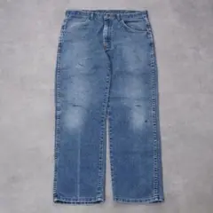 Wrangler ラングラー W32 ブルーデニム ボトム 青 古着 15144