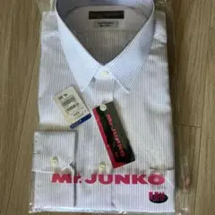 M.JUNKO ノンアイロン長袖シャツ ストライプ