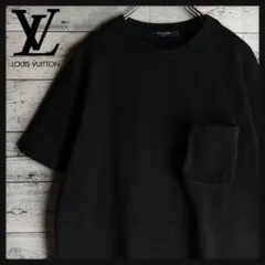 【Lサイズ】ルイヴィトン モノグラムTシャツ シグネチャー3Dポケット 黒 人気モデル】ルイヴィトン モノグラム Tシャツ シグネチャー 3D