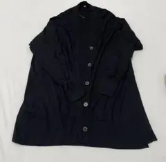 【美品】UNIQLO ロング丈カーディガン　ブラック　L
