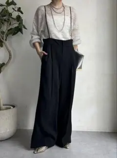 DOU DOU サスペンダーパンツ