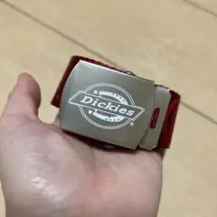 DICKIES ロゴ入り ベルト レッド