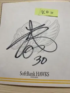 プロ野球 武田翔太選手サイン
