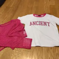 switch me ANCIENT Tシャツ メッシュ素材トップスセット