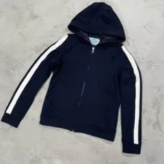 プラダ ジップアップパーカー ネイビー M