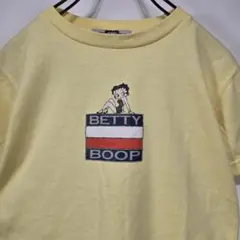 BETTY BOOP　y2k　Tシャツ　小さめM　©2004　イエロー　古着