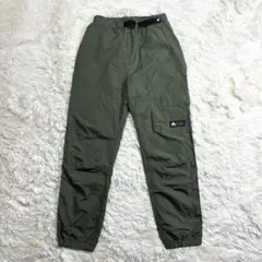 LOGOS Park パンツ オリーブ色 ウエスト調整ベルト付き はっ水