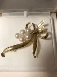 年末年始値下げ ミキモト MIKIMOTO あこやパールブローチ 18k
