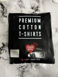 【新品、バラ売り】 HUMAN MADE パックTシャツ 黒XL