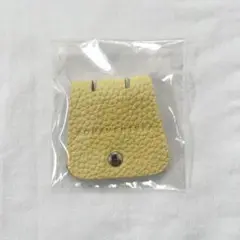 ボナベンチュラ ケーブルホルダー イエロー レザー ボタン付き 新品未使用