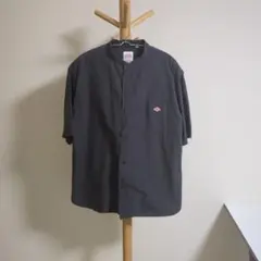 DANTON 半袖ボタンシャツ 42 ダークグレー