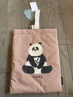 パンダ　シューズバッグ　靴袋
