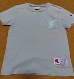 Champion 水色 Tシャツ 130