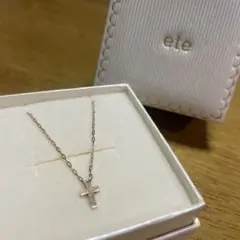 ete ネックレス k10 クロス
