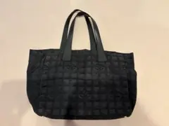 シャネル ブラック ナイロン トートバッグ