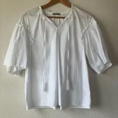 セオリーリュクス 24SS Harmon Chiara HS ブラウス　ホワイト