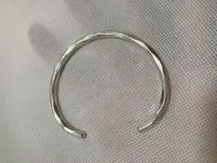 【新品】シルバーバングル　カレンシルバー ハンドメイド　カレン族