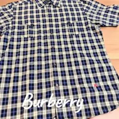 『美品』♡メンズBurberry チェック柄 半袖シャツ