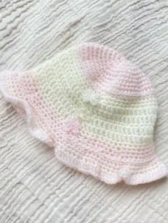 crochet バケハ〔baby pink〕