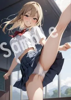 JK アニメ ファンアート A4 ポスター イラスト ★00001278