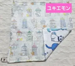 白　ユキエモン　タオルハンカチ　ハンカチ